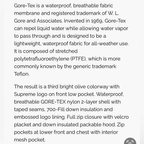 “SOLD”Supreme water proof coat. - Picture 14 of 14